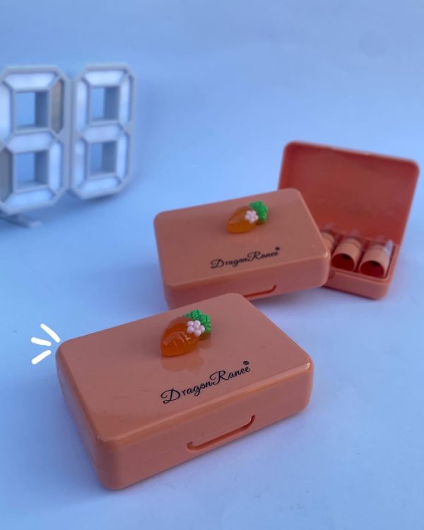 5 Pcs Dragon Ranee Carrot Mini Lipstick Set | Long Lasting Makeup Waterproof Lipstick