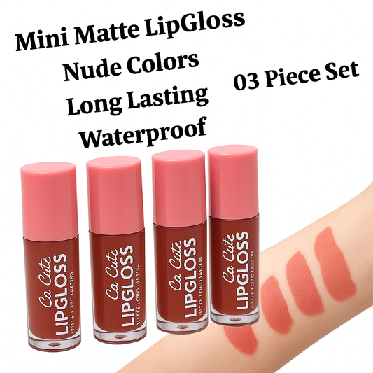 3 Pcs Set Mini Matte Lip Gloss