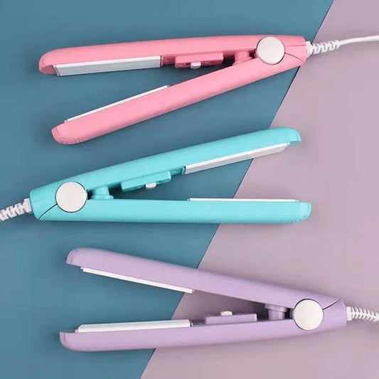 Mini Hair Straightener, Electronic Fast Hair Straightener Portable Mini Hair Flat Iron