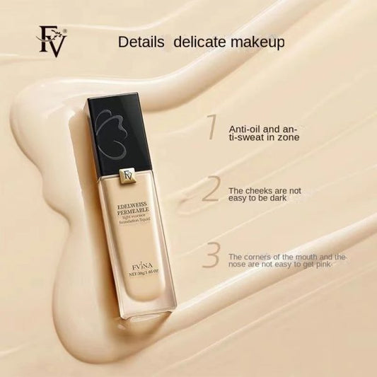 Fv Edelweiss Liquid Refreshing Essence Fvina Long-lasting Foundation