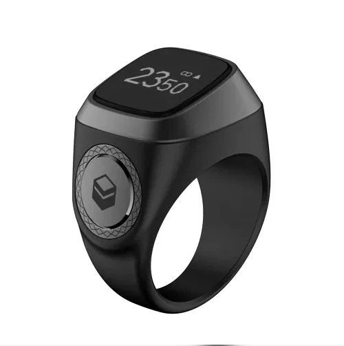 Iqibla Smart Tasbih Ring A New Digital Tasbeeh Ring Lite with Tally Counter Prayer Time Vibration Reminder and Waterproof Design for Muslim Zikr