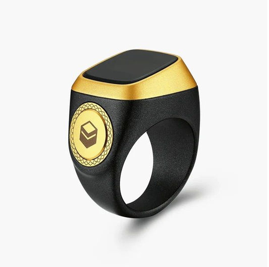 Iqibla Smart Tasbih Ring A New Digital Tasbeeh Ring Lite with Tally Counter Prayer Time Vibration Reminder and Waterproof Design for Muslim Zikr