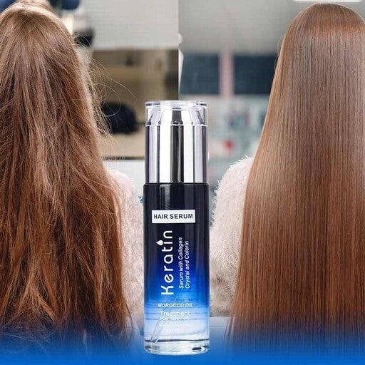 Keratin Hair Serum With Collagen & Morocco Oil 80 ML Intensive Treatment For Damaged Hair