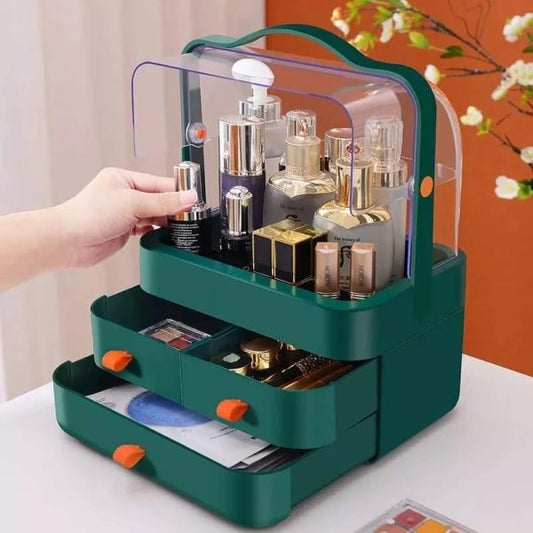 Multi-functional Acrylic Cosmetic Organizer With Multiple Drawers – Elegant Storage Solution For Makeup, Skincare Products, And Beauty Accessories