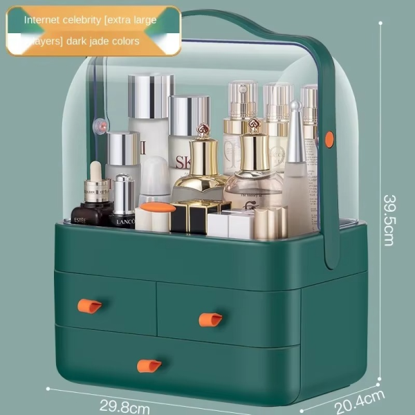 Multi-functional Acrylic Cosmetic Organizer With Multiple Drawers – Elegant Storage Solution For Makeup, Skincare Products, And Beauty Accessories