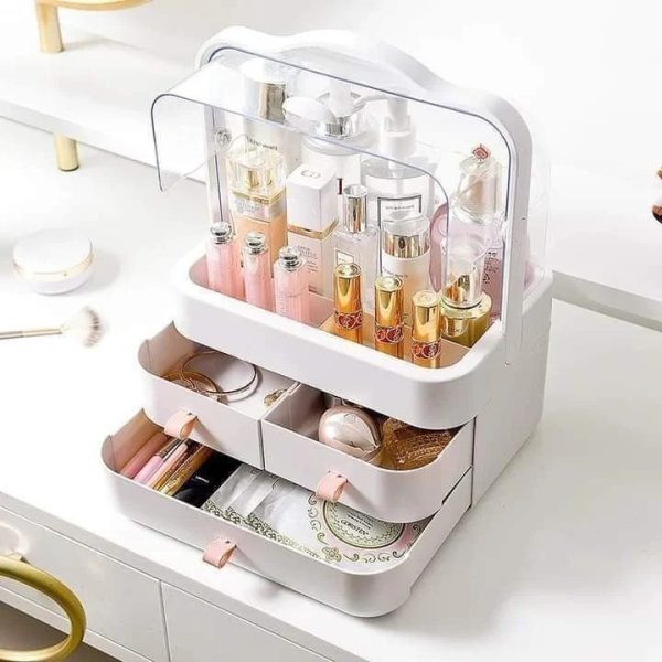 Multi-functional Acrylic Cosmetic Organizer With Multiple Drawers – Elegant Storage Solution For Makeup, Skincare Products, And Beauty Accessories