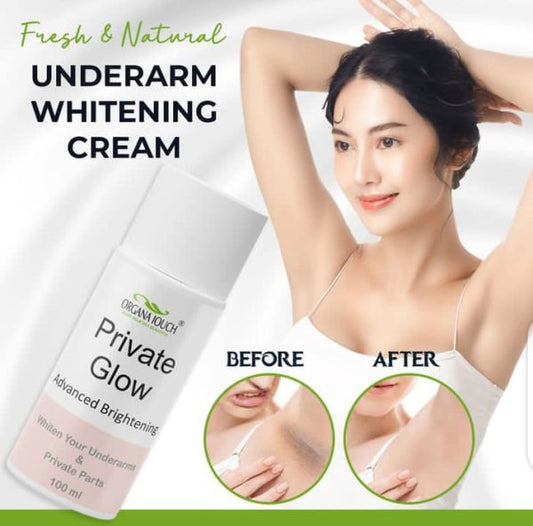 Organa Touch Fresh &amp; Natural Underarm Whitening Cream – Private Glow (Advanced Brightening)