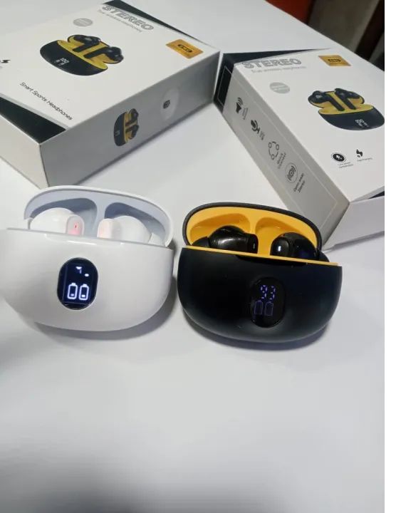 TWS Wireless Earbuds with LED Display ENC Noise Cancellation HiFi Stereo Bluetooth Earbuds